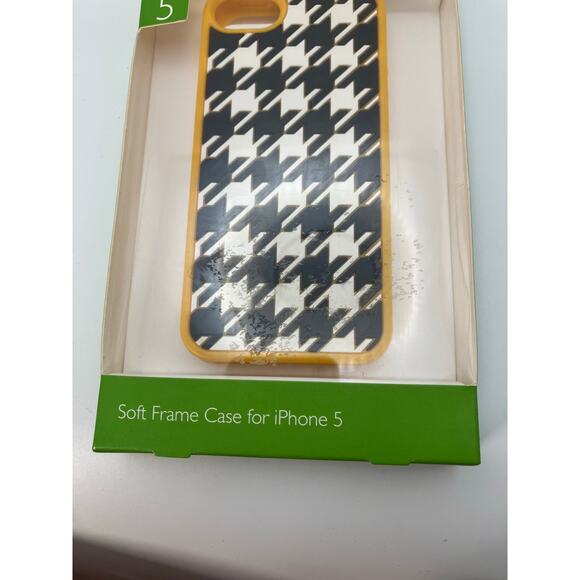 Vera Bradley iPhone 5 Soft Frame Case‎ Bittersweet Houndstooth White New in Box - Picture 4 of 6